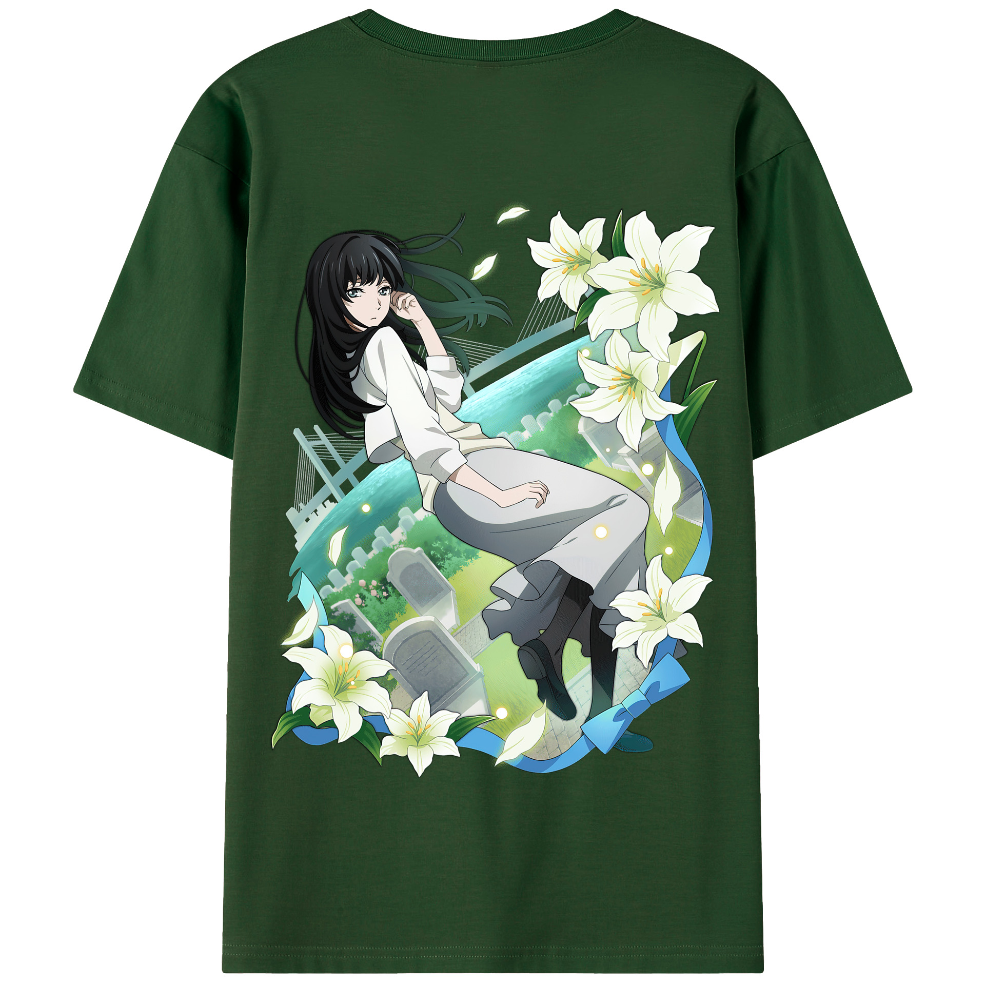 （画像用） 文豪ストレイドッグス Bungo Stray Dogs 綿100％半袖Tシャツ（背面プリント）